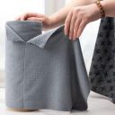 Stay Tidy Microfiber Cleaning Cloth Roll | 25 Pieces | Grey...