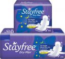 STAYFREE Dry Max All Night combo of 42 pads Sanitary Pad (Pack of 42)...