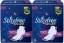 STAYFREE Secure Nights Cottony Comfort XXL 40| Sanitary Pad  (Pack of 80)...