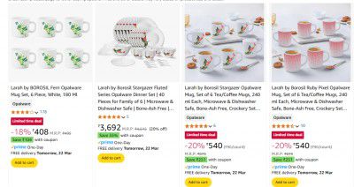 Steal Deals on Larah by Borosil Tableware | Up to 50% OFF + Extra Coupon Discount