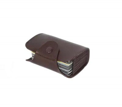 Stealodeal Dark Brown RIFD  Card Holder Wallet