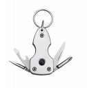 Stealodeal Silver Keychain with Torch, Screwdriver & Bottle Opener Key Chain, Steel...