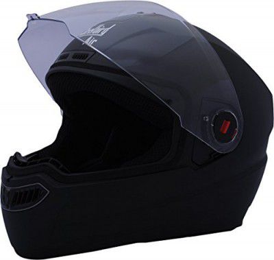 Steelbird ABS Material Shell SBA-1 Matt Black Helmet with Plain Visor, 580mm