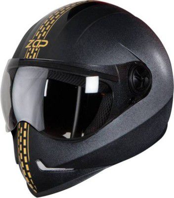 Steelbird Adonis Zap Dashing Motorbike Helmet (Black Gold)