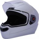 Steelbird Air SBA-1 Glossy Full Face Helmet (Silver M)...