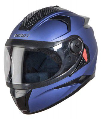 STEELBIRD HI-GN SBH-17 Robot mat y.blue with Plain Visor,580mm, medium