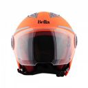 Steelbird HI-GN SBH-26 Bella Fluo Orange with Plain Visor 600MM(Orange,Large)...