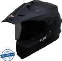 Steelbird Off Road TURF Motocross Helmet in Matt Midnight Black with Extra Clear Visor Motorbike Helmet  (Midnight Black)...