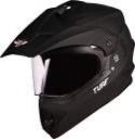 Steelbird Off Road TURF Motocross Helmet in Matt Black, Aerodynamic Helmet for Man Motorbike Helmet (Matt Black with Plain Visor)...
