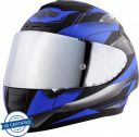 Steelbird SA-2 Aeronautics Metallic Glossy Motorbike Helmet (Blue)...