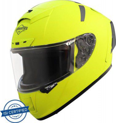Steelbird SA-2 Aeronautics Motorbike Helmet  (Fluo Neon)