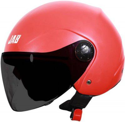 Steelbird SB-02 JAB With Smoke Visor Motorbike Helmet  (Red Smoke Visor)