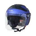 Steelbird SB-29 Case Open Face Helmet Blue & Black, Size: L(57-58 cm)...