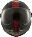 Steelbird SB-50 Adonis Dashing Black and Red Helmet with Plain Visor,600mm(Black Red, Large)...