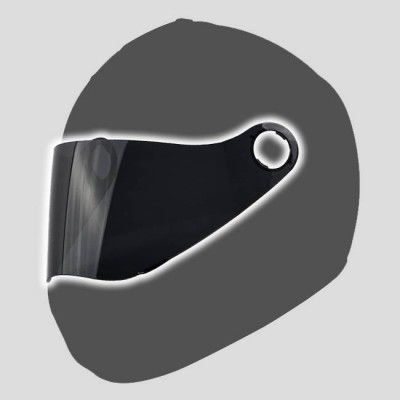 Steelbird (SB) Visor for SBH-34, SB-39, Rox, M16, Rox Dual Visor for all models Motorbike Helmet (Smoke/Black Visor)