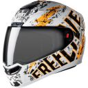 Steelbird SBA-1 Free Live Matt White with Orange with Smoke visor,600mm...