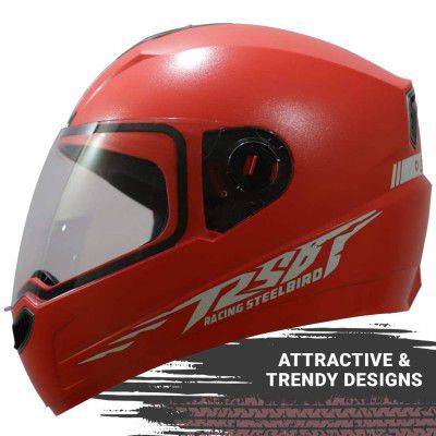 Steelbird SBA-1 Moon Reflective ISI Certified Full Face Helmet