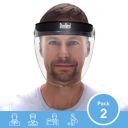 Steelbird SBA-2 7Wings Unisex Helmet Visor Face Shield Static Full Face Protector For Each and Everyone (Pack of 2)...