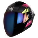 Steelbird SBA-2 Robot Glossy Pink with Neon with Rainbow Visor,580 mm...