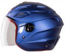 Steelbird SBA-6 7Wings Ela Open Face Helmet for Girls in Glossy Finish with Plain Visor (Medium 580 MM, Y Blue)...