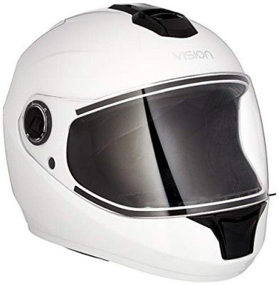 Steelbird SBH-11 Full Face Helmet White, Size: L(57-58 cm)