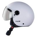 Steelbird SBH-16 7Wings Pulse Dashing Helmet for Boys with Plain Visor (Medium 580 MM, White)...