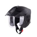 Steelbird SBH-23 Brutal ISI Certified Open Face Helmet (Dashing Black, L)...