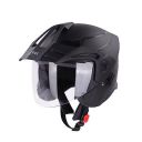 Steelbird SBH-23 Brutal ISI Certified Open Face Helmet (Medium 580 MM, Dashing Black with Clear Visor)...