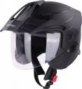 Steelbird SBH-23 Hunter ISI Certified Open Face Motorbike Helmet (Dashing Black with Clear Visor)...