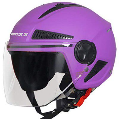 Steelbird SBH-24 Boxx ISI Certified Open Face Helmet for Men and Women