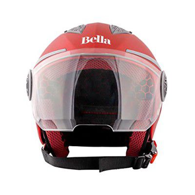 Steelbird SBH-26 Bella Open Face Helmet Pink, Size: M(55-56 cm)