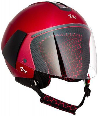 Steelbird SBH-5 VIC Female Matt Silver with Plain Visor,540 mm
