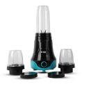 Steelbird Terminator 300-Watt Nutri Pro Mixer Grinder for Wet & Dry Grinding with All In One - 3 Jar for Spice Herb Cereal Beans Vegetables Fruits Nuts Spices (Black with Blue)...