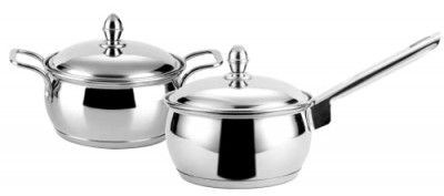 Steelcraft Premium Stainless Steel Gas Stove and Induction Friendly Victoria Cookware Set