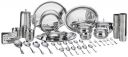 Steelcraft Premium Stainless Steel Symphony Dinner Set 76 Pcs, High Grade Quality-with Silver Touch Finish, Kitchen Set for Home, Made in India, Steel Colour...