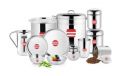 Steelcraft Stainless Steel Mandap Kitchen Set of 11 Pcs | Kitchen Set for Home | Heavy Gauge | Wedding Dinner Set I Made in India I Anniversary or Housewarming Gift...