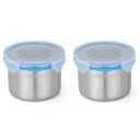 STEELLOCK Airtight Stainless Steel Containers Kitchen – Food Storage Containers (250 ml, Blue, Pack of 3, SL-1300)...