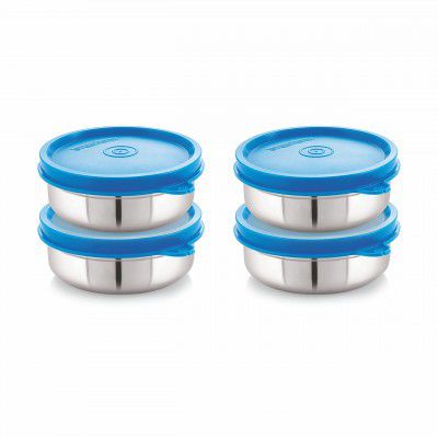 STEELLOCK Stainless Steel Airtight Container  | SL-31-set of 4, 350ml each, Blue