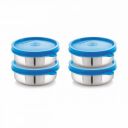 STEELLOCK Stainless Steel Airtight Container  | SL-31-set of 4, 350ml each, Blue...