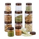 Steelo 12 pcs PET Container Set - 300ml x 6, 600ml x 6 (Solitaire)...