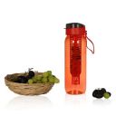 Steelo Plastic Fruit Infuser Bottle, 750ml, Red...