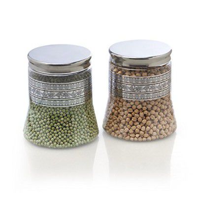 Steelo ST8904063050052 Polyester Canister Set - 2000ml, Set of 2, Transparent