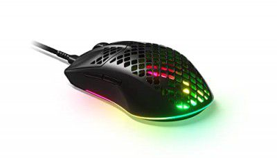 SteelSeries Aerox 3 | Super Light Gaming Mouse | 8,500 CPI TrueMove Core Optical Sensor | Ultra-Lightweight 59g Water Resistant Design | 100% Virgin Grade PTFE Feet - Onyx USB