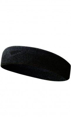 STEFFER Headband Sports Gym Workout Yoga Sweatband-All Sports Wear Headband Fitness Band Unisex (Pack of 1 Black)
