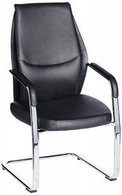 Stellar 00HT758D06 Visitor Chair (Black)