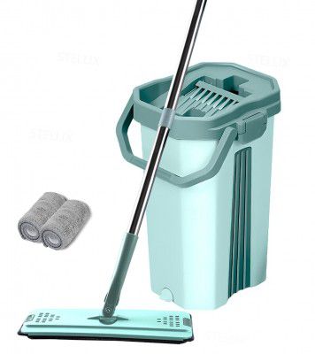 STELLIX Moppers for Cleaning Floor with 2 Microfiber Pad