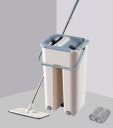 STELLIX Plastic Mop with Bucket for Floor Cleaning|Flat Mop with Telescopic Stick for Cleaning Floor...