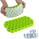 Stewit Ice Cube Tray Silicone for Freezer Honeycomb 37 Cavity Ice Cube Mould Flexible Tray...