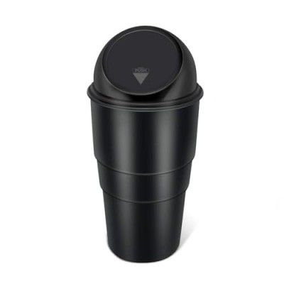 Stewit Plastic Manual-Lift Car Dustbin | Dustbin For Car | Portable Trash Can For Car, Home, Office (Black)
