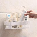 Stewit Plastic Matte Finish Adhesive Sticker Support Without Drilling Multipurpose Wall Mount Bathroom Shelf and Rack (Pack of 1)...